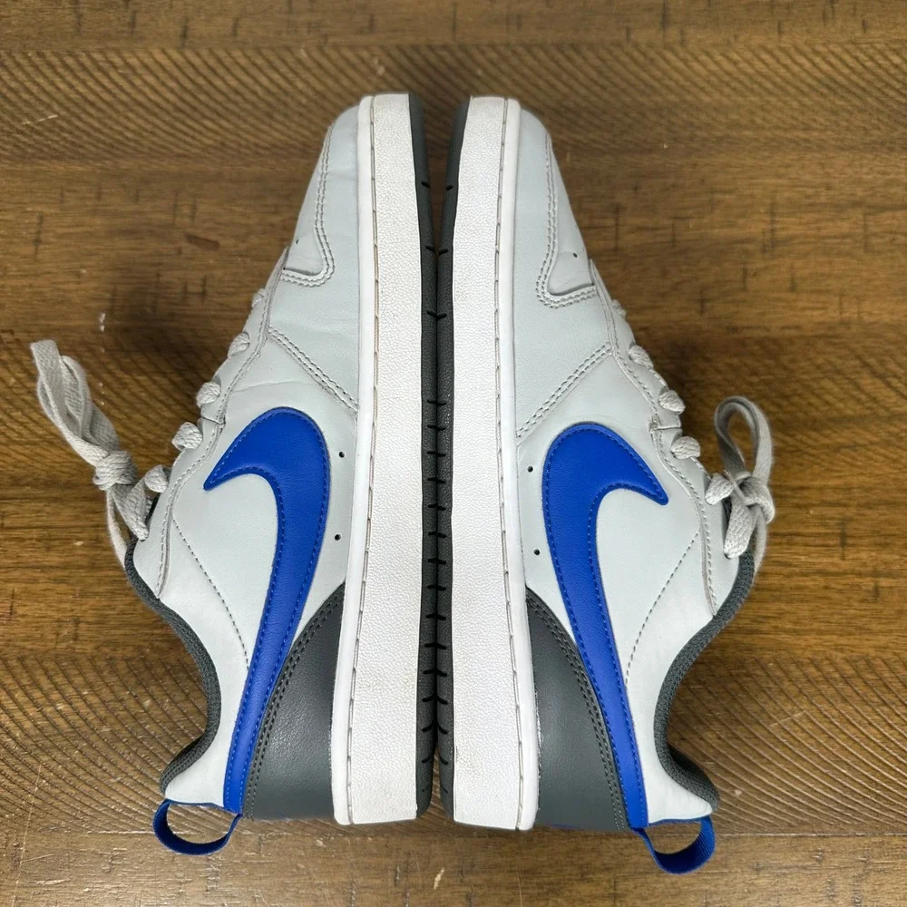 Nike Court Borough Low 2 Youth 6Y GS Grey Blue Sneakers Casual Basketball Shoes